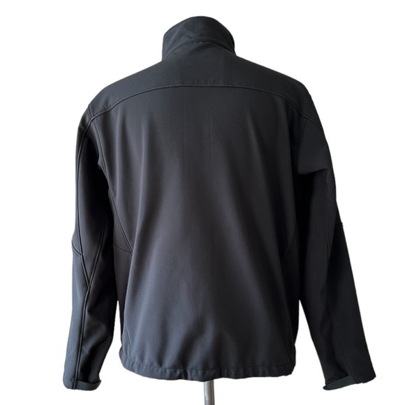 Men’s Windbreaker TUMI T-Tech Black Insulated Jacket Zip Up Collar Jacket Size L - Picture 7 of 10